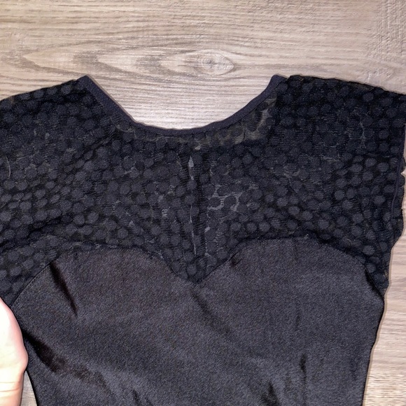 American Apparel Polka Dot Mesh Bodysuit - Picture 2 of 4